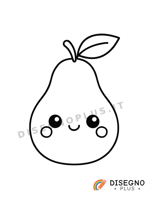 Disegno Frutto pera da colorare