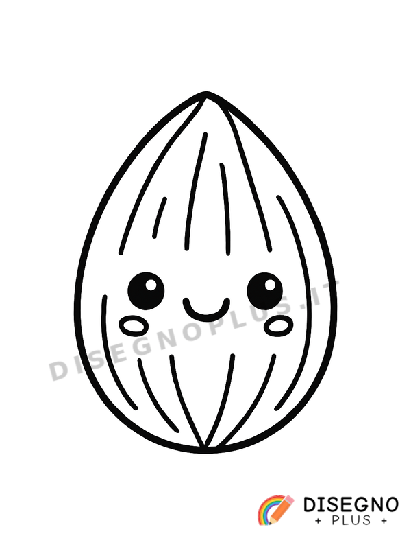 Disegno Frutto secco da colorare