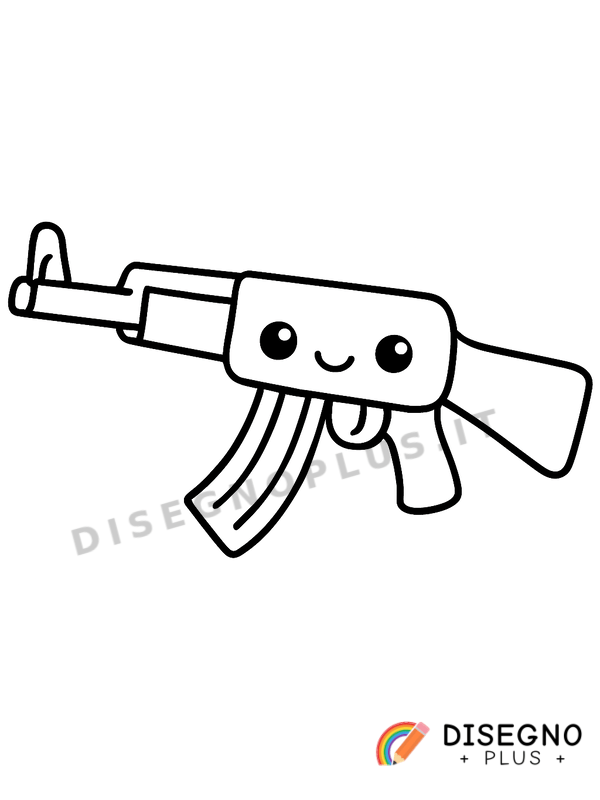 Disegno Fucile da colorare