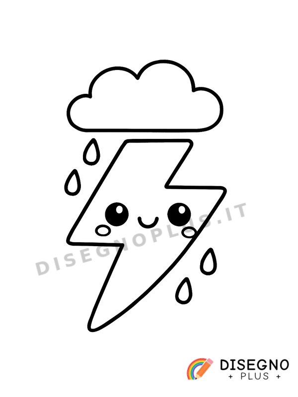 Disegno Fulmine da colorare