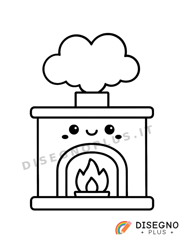 Disegno Fumo dal camino da colorare