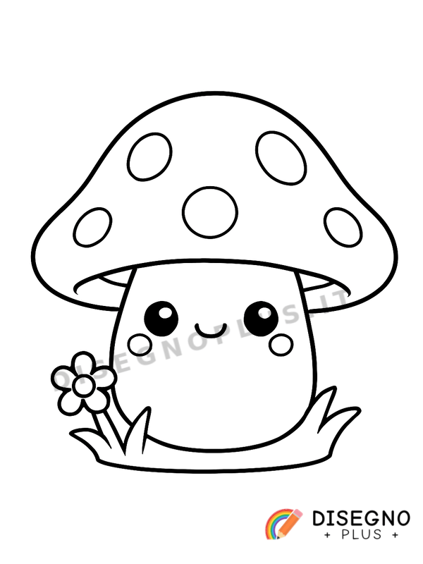 Disegno Funghetto da colorare