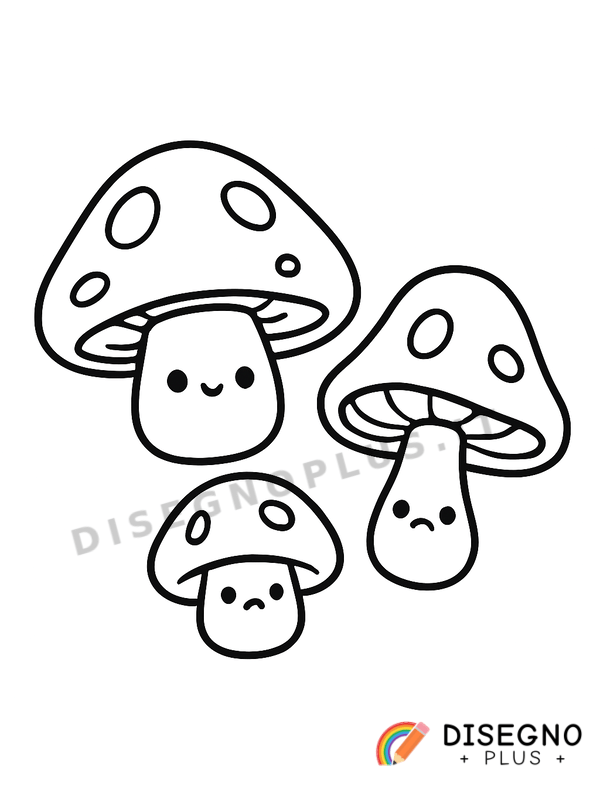 Disegno Funghi velenosi da colorare