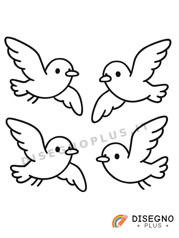 Disegno Gabbiani in volo sul mare azzurro   da stampare e colorare