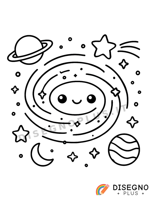 Disegno Galassia da colorare