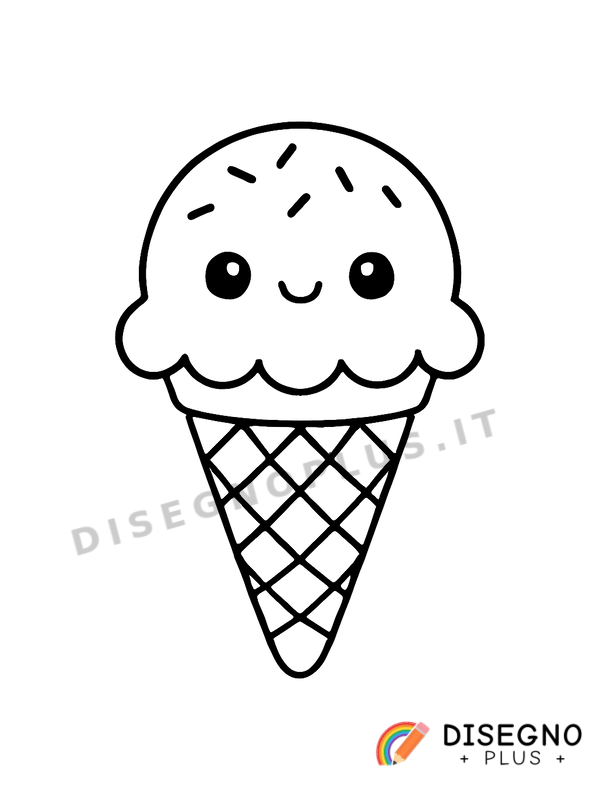 Disegno Gelato da colorare