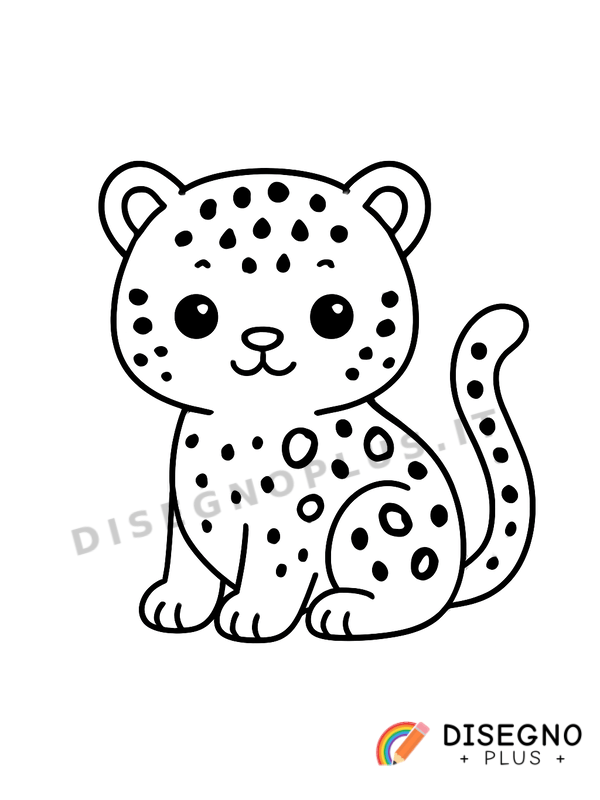 Disegno Giaguaro con ombre tra gli alberi della giungla   da stampare e colorare