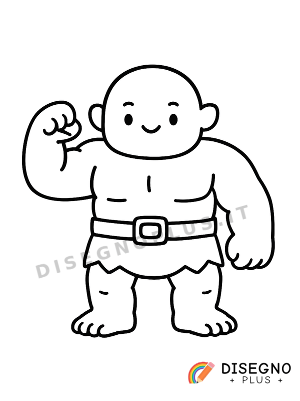 Disegno Giganti forti da colorare