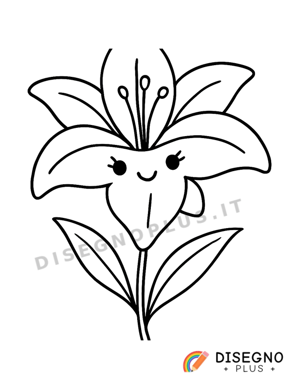 Disegno Giglio da colorare