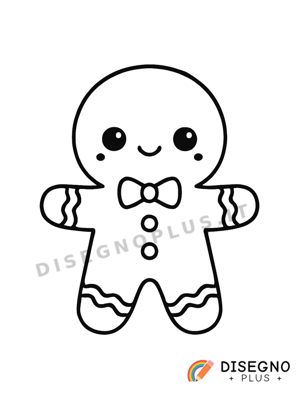 Disegno Gingerbread man da colorare
