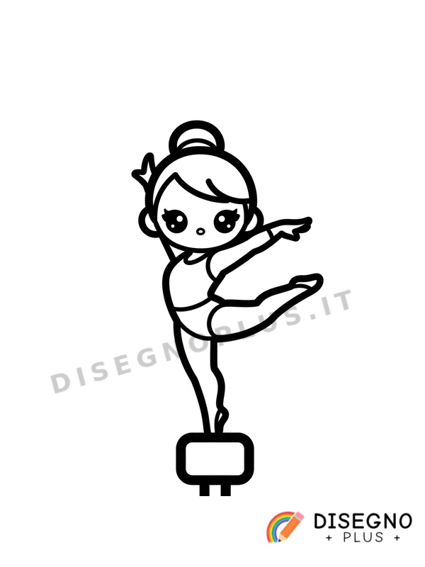 Disegno Ginnasta da colorare