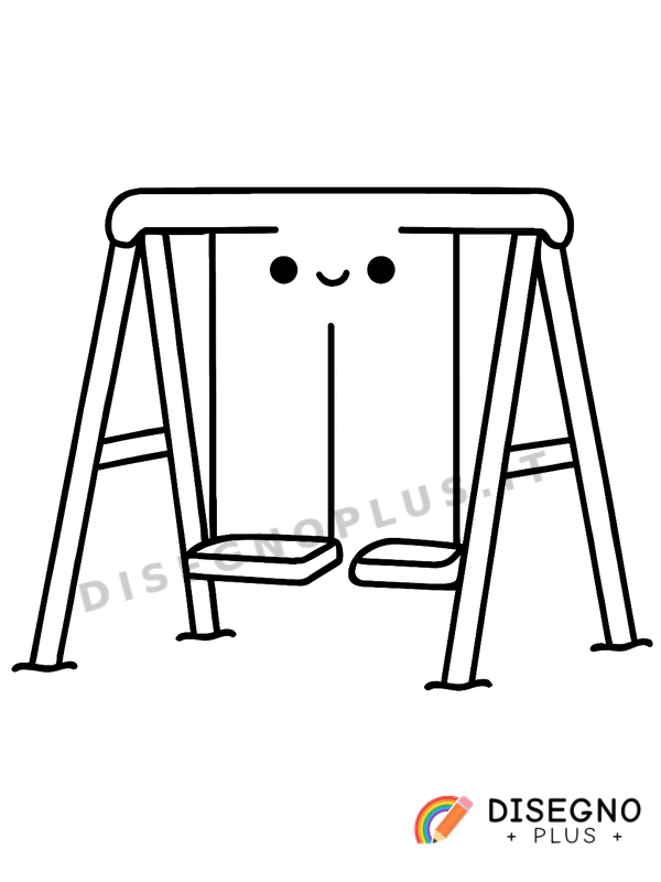 Disegno Gioco dell’altalena con bambino   da stampare e colorare