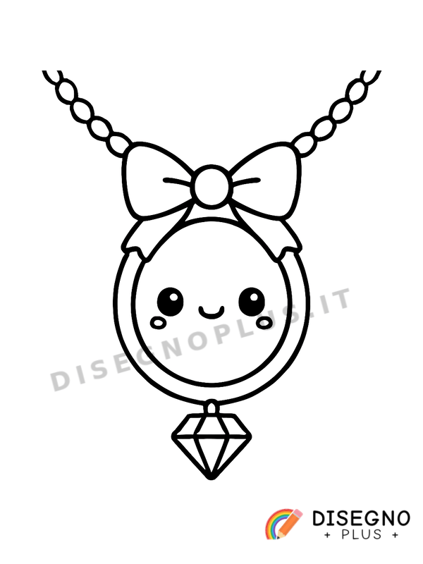 Disegno Gioiello da colorare