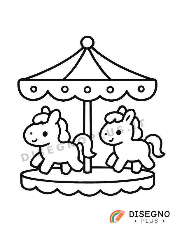 Disegno Giostra da colorare