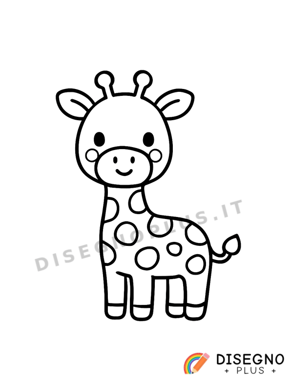 Disegno Giraffa da colorare
