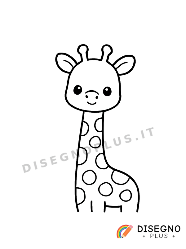 Disegno Giraffe con collo lungo in fila al pascolo   da stampare e colorare
