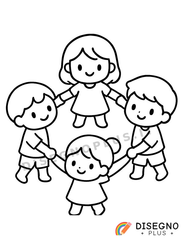 Disegno Girotondo da colorare