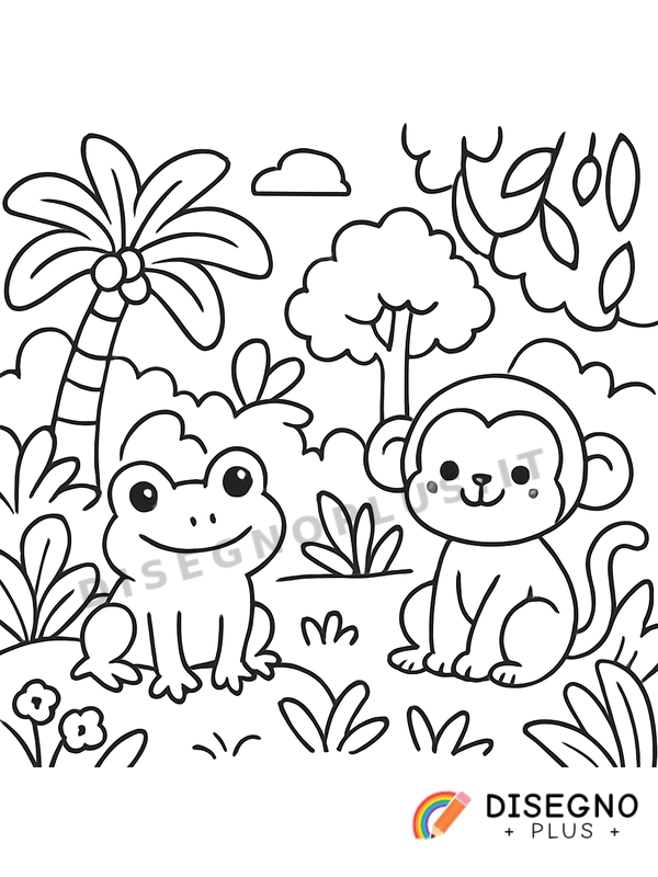 Disegno Giungla da colorare