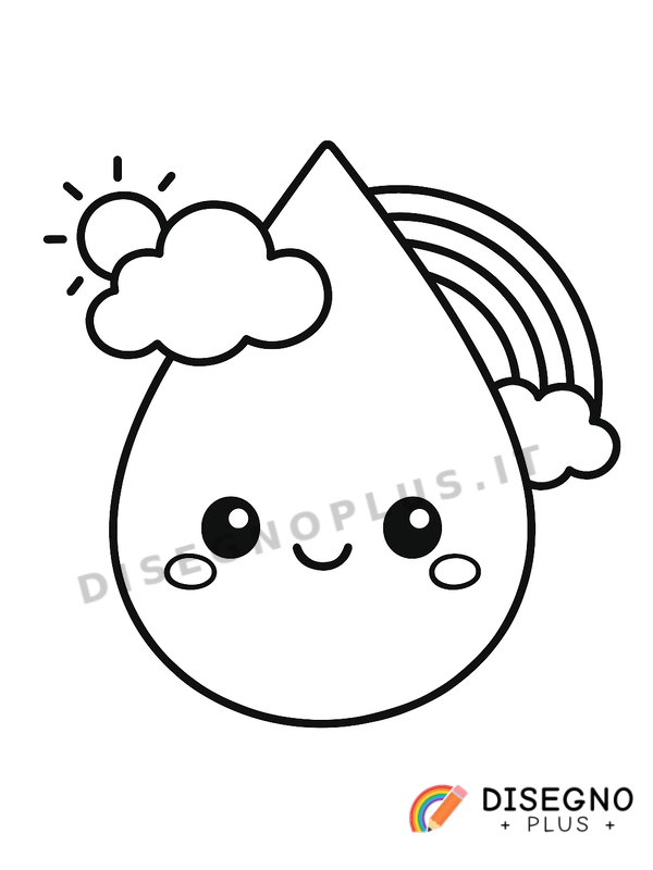 Disegno Gocciolina da colorare