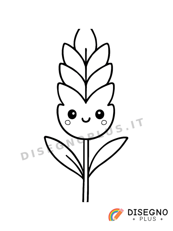 Disegno Grano di qualità per pasta   da stampare e colorare