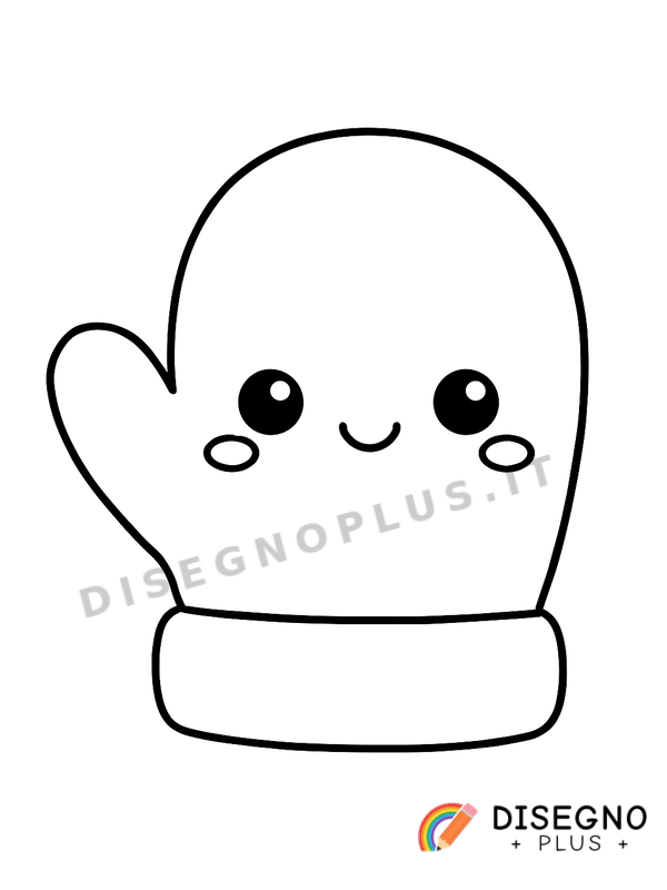 Disegno Guanto da colorare