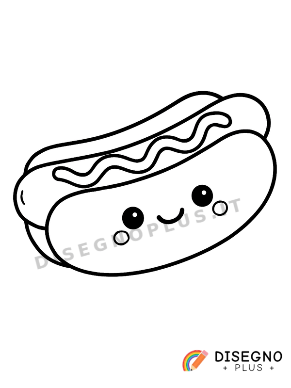 Disegno Hot dog da colorare