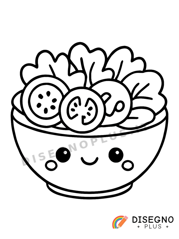 Disegno Insalata da colorare