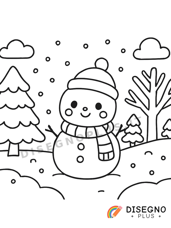 Disegno Inverno da colorare