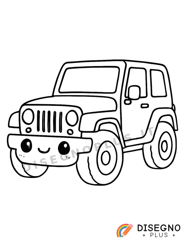 Disegno Jeep da colorare