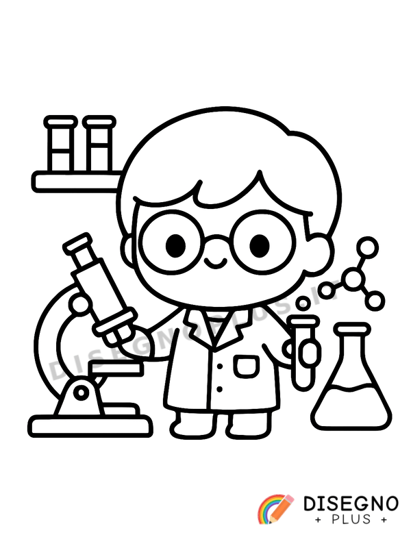 Disegno Laboratorio da colorare