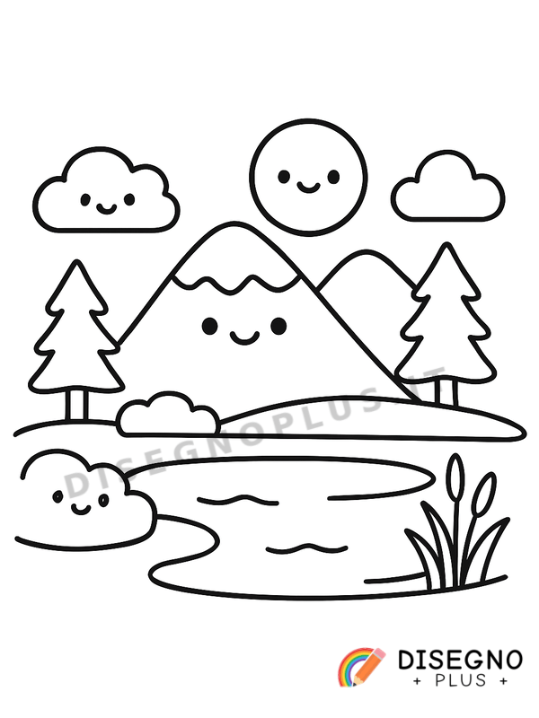 Disegno Lago da colorare
