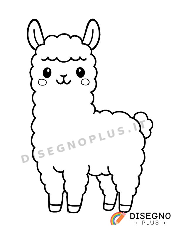 Disegno Lama da colorare