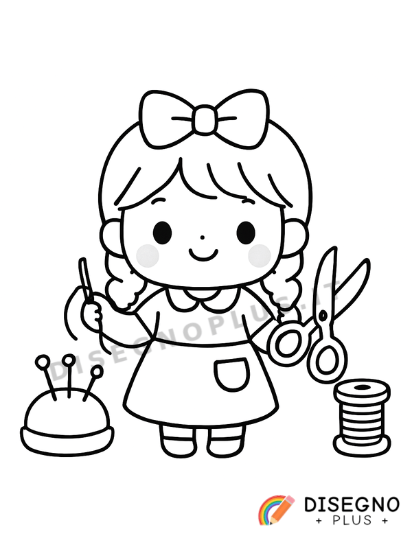 Disegno Lana da colorare