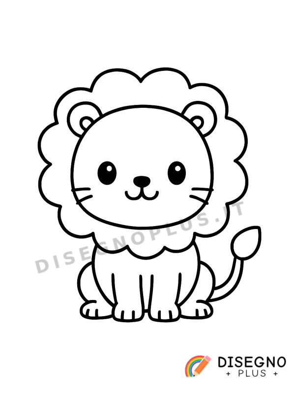 Disegno Leone con criniera maestosa che ruggisce   da stampare e colorare