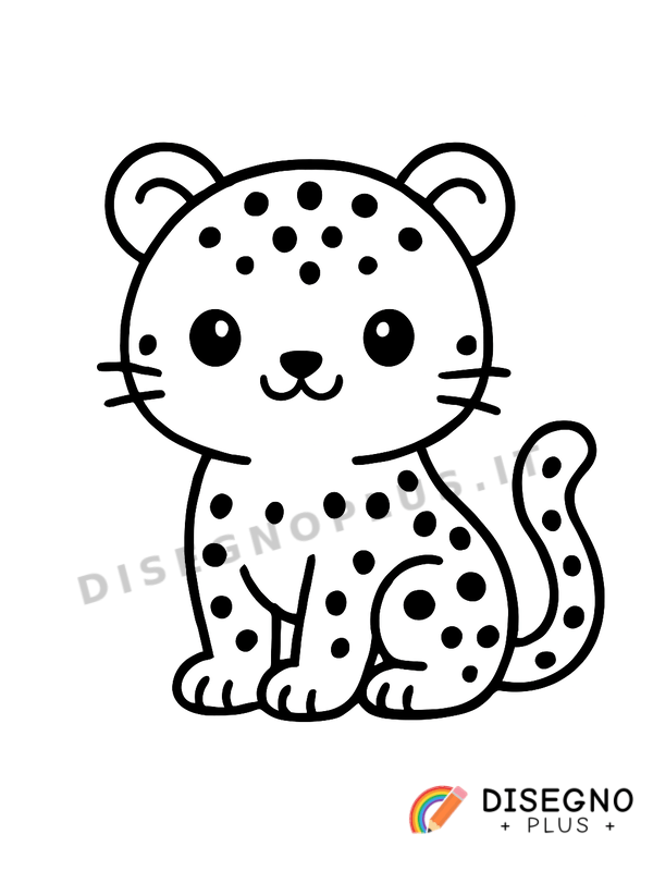 Disegno Leopardo che si arrampica con grazia   da stampare e colorare
