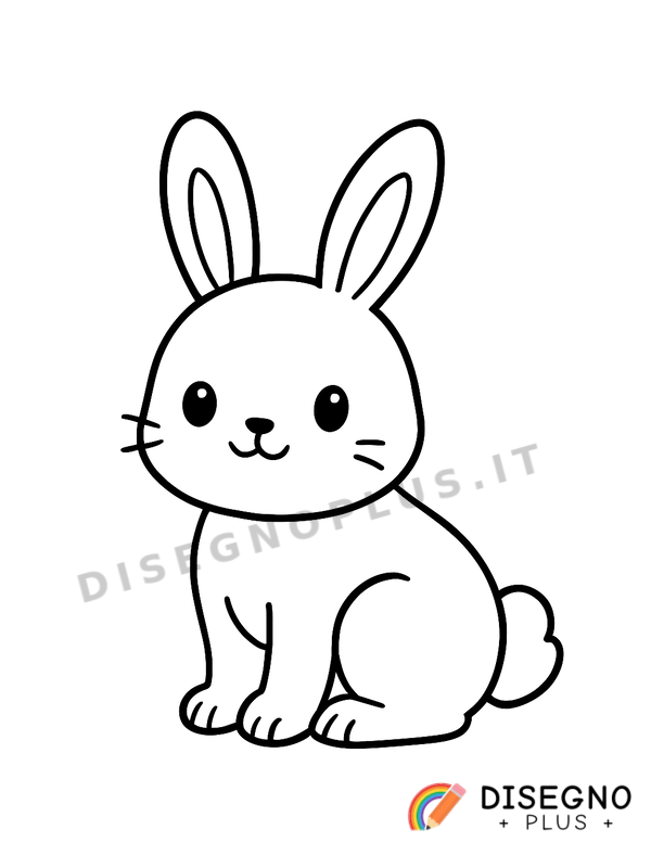 Disegno Leprotto da colorare