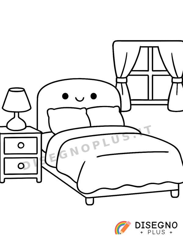 Disegno Letti comodi con materasso morbido   da stampare e colorare