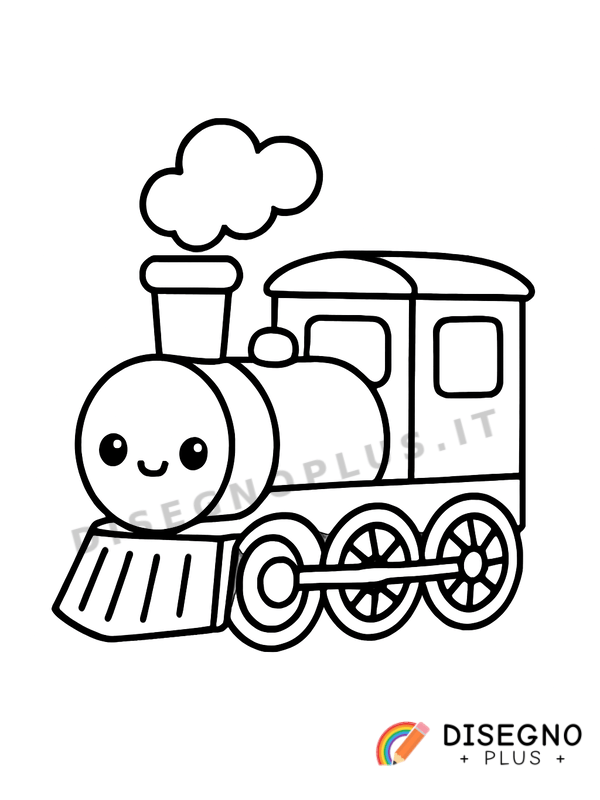 Disegno Locomotiva a vapore da colorare