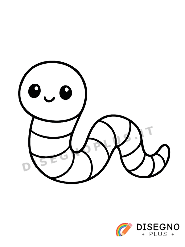 Disegno Lombrico da colorare
