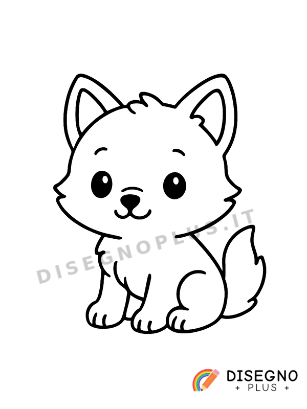 Disegno Lupacchiotto da colorare