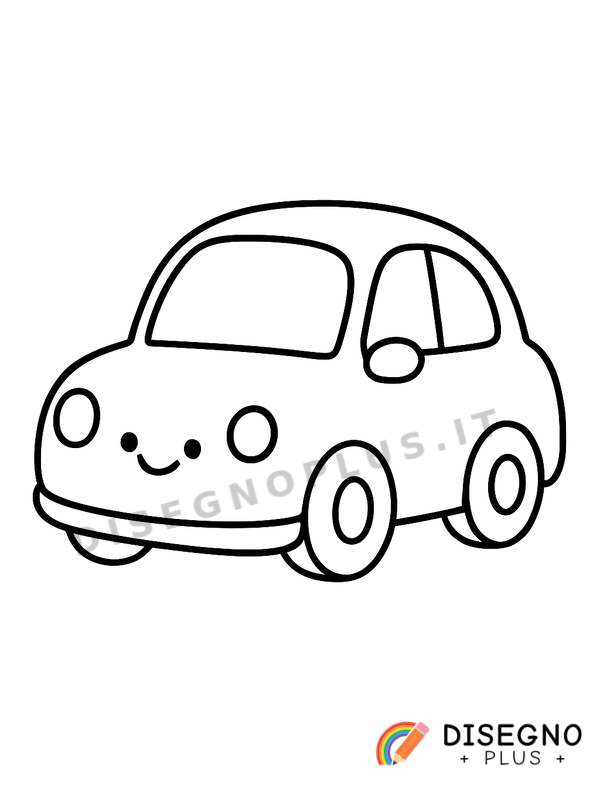 Disegno Macchinina da colorare