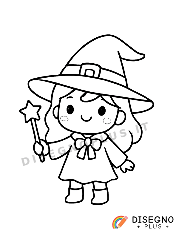 Disegno Maga da colorare