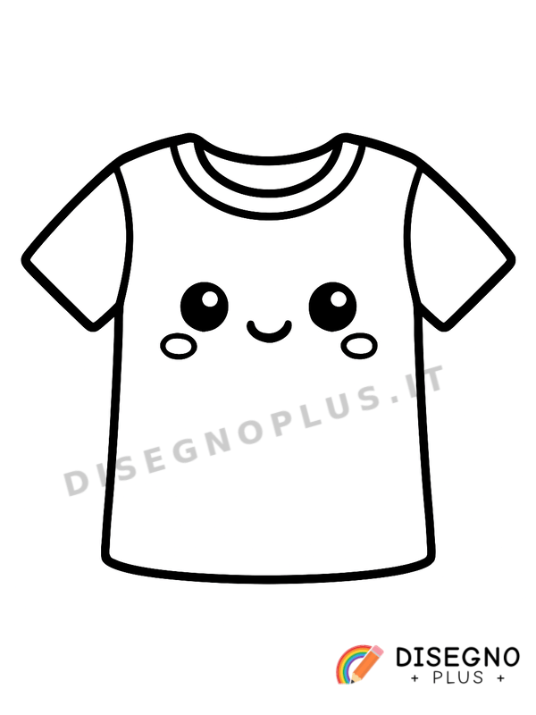 Disegno Maglietta da colorare
