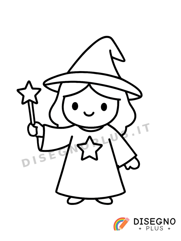 Disegno Mago da colorare