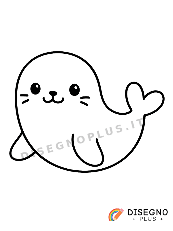 Disegno Mammifero marino da colorare