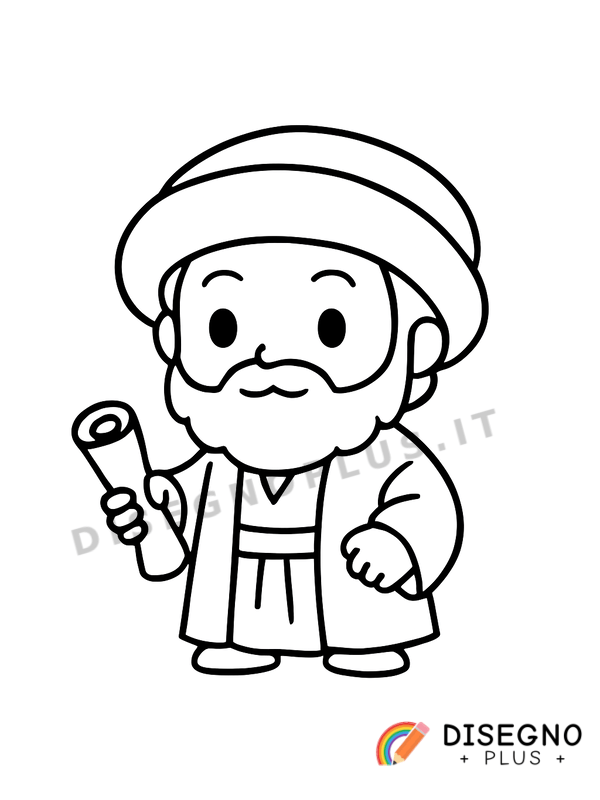 Disegno Marco Polo con mappa antica   da stampare e colorare