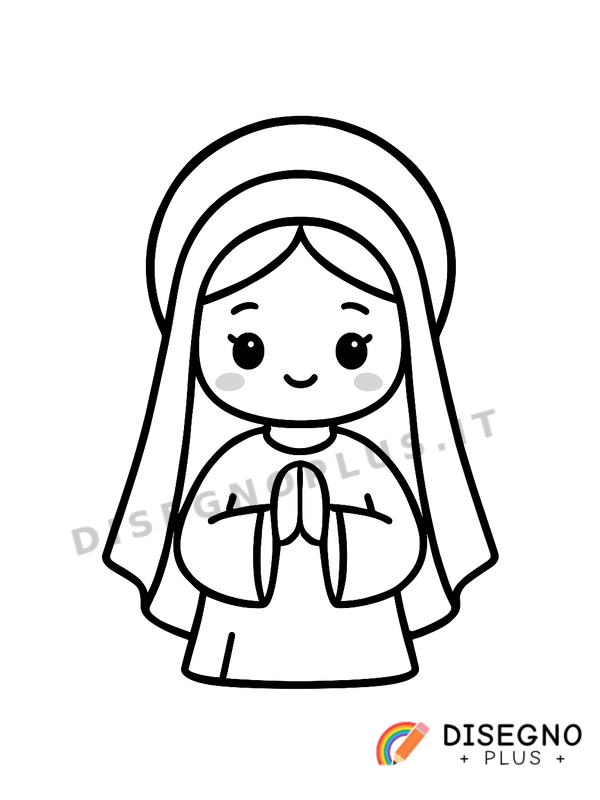 Disegno Maria da colorare