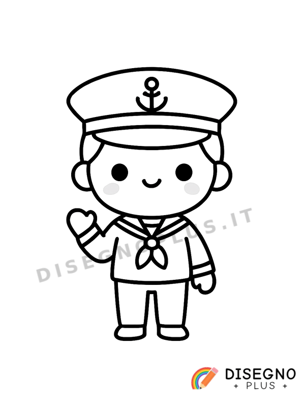 Disegno Marinaio da colorare