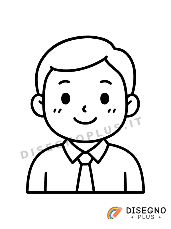 Disegno Maschio da colorare