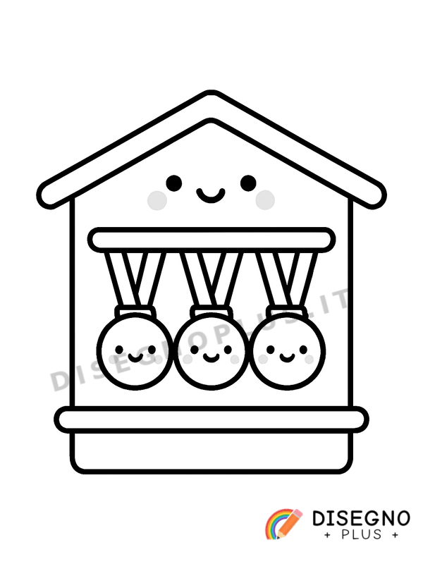 Disegno Medagliere da colorare